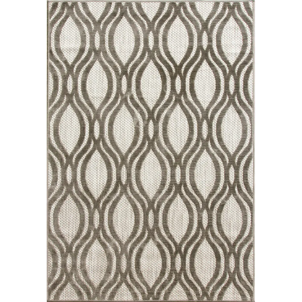 Outdoor Scandi Grey Rug - Marla