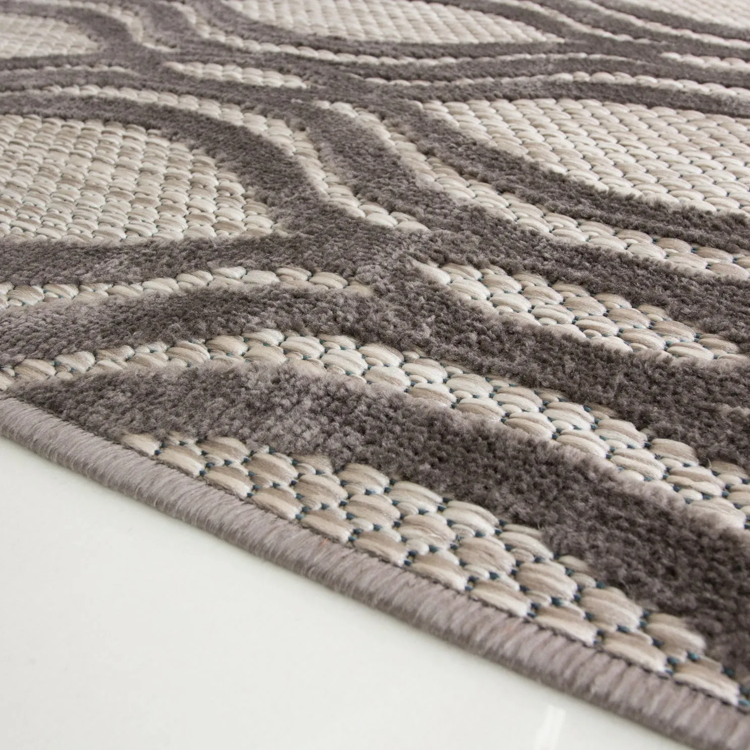 Outdoor Scandi Grey Rug - Marla