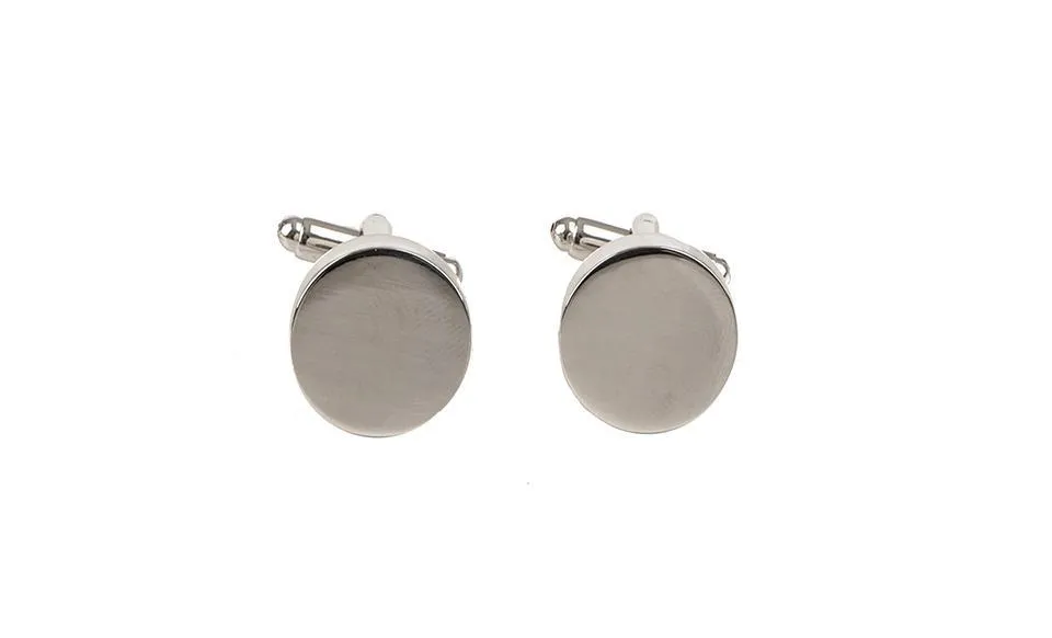 Personalized Classic Round Monogram Cufflinks