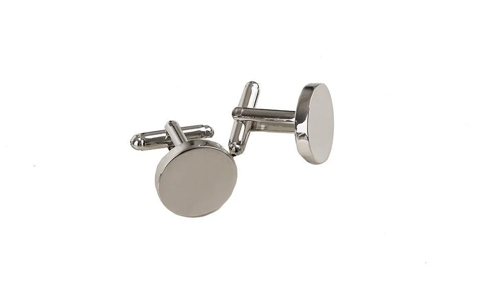 Personalized Classic Round Monogram Cufflinks