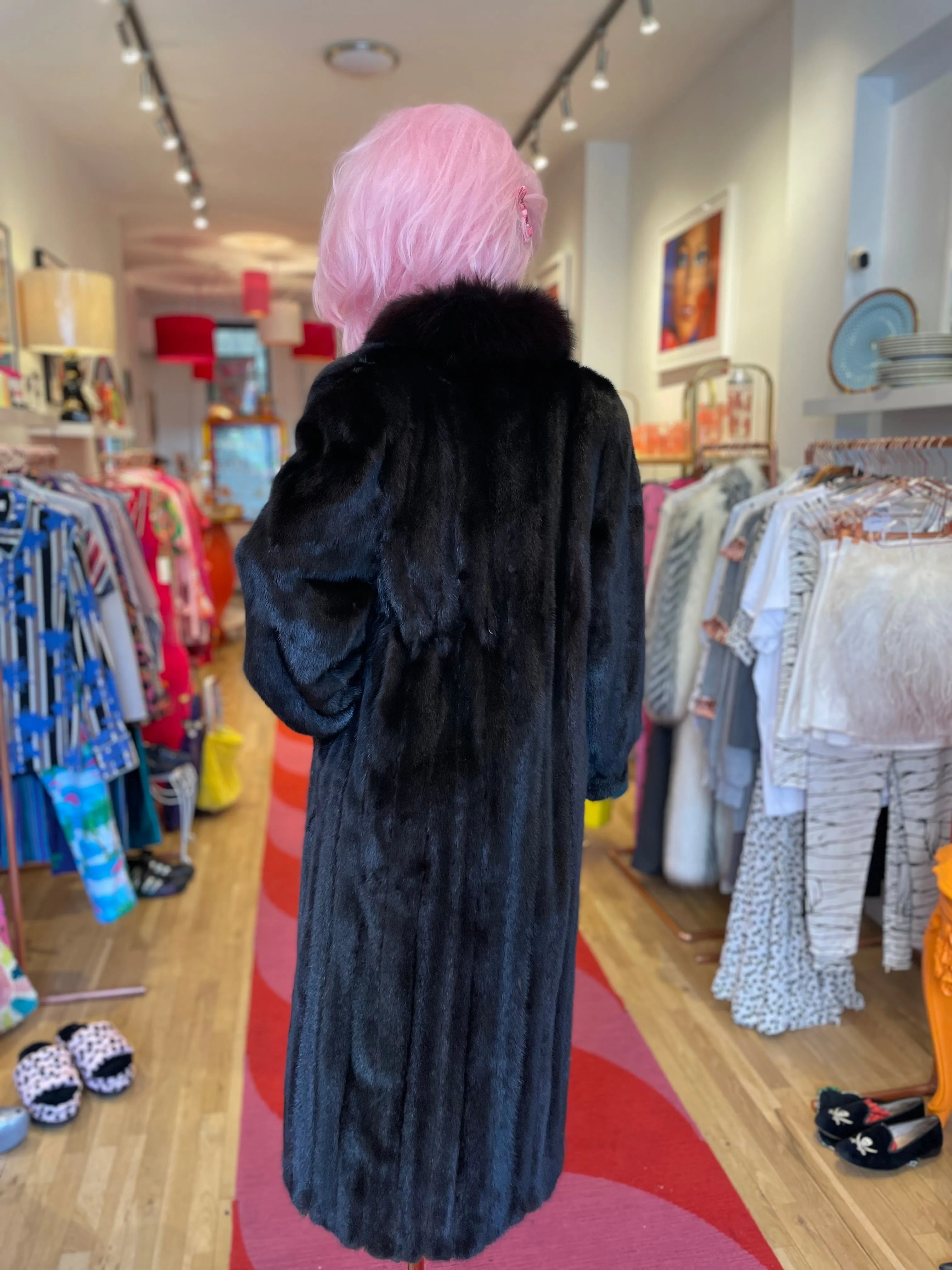 "Christine" Vintage  Full Length MInk Coat