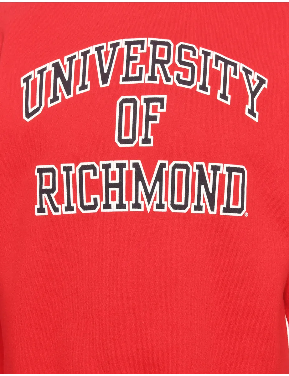 Red Jansport Printed Sweatshirt - L