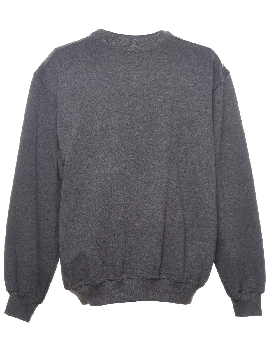 Russell Athletic Plain Grey Sweatshirt - L