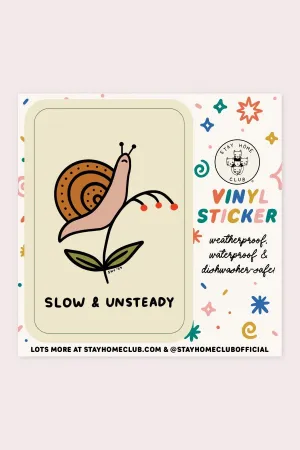 Slow & Unsteady Vinyl Sticker