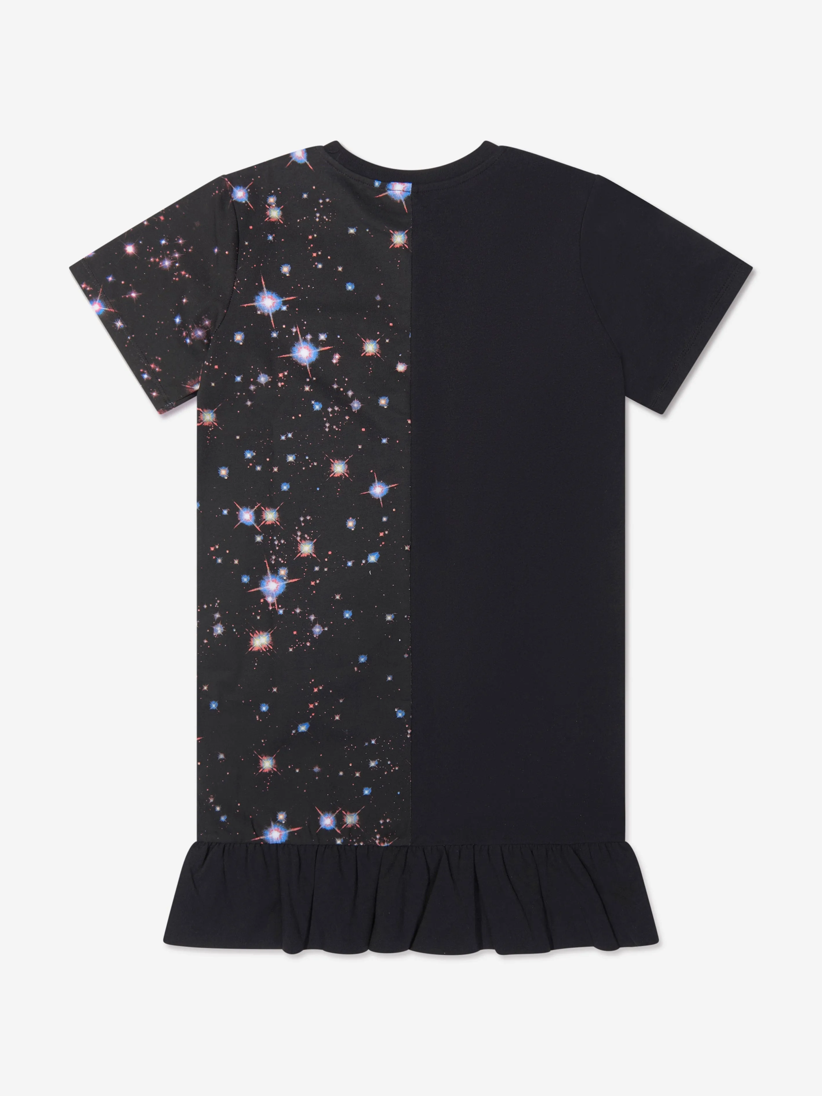 Stella McCartney Girls Galaxy Print Ruffle Dress
