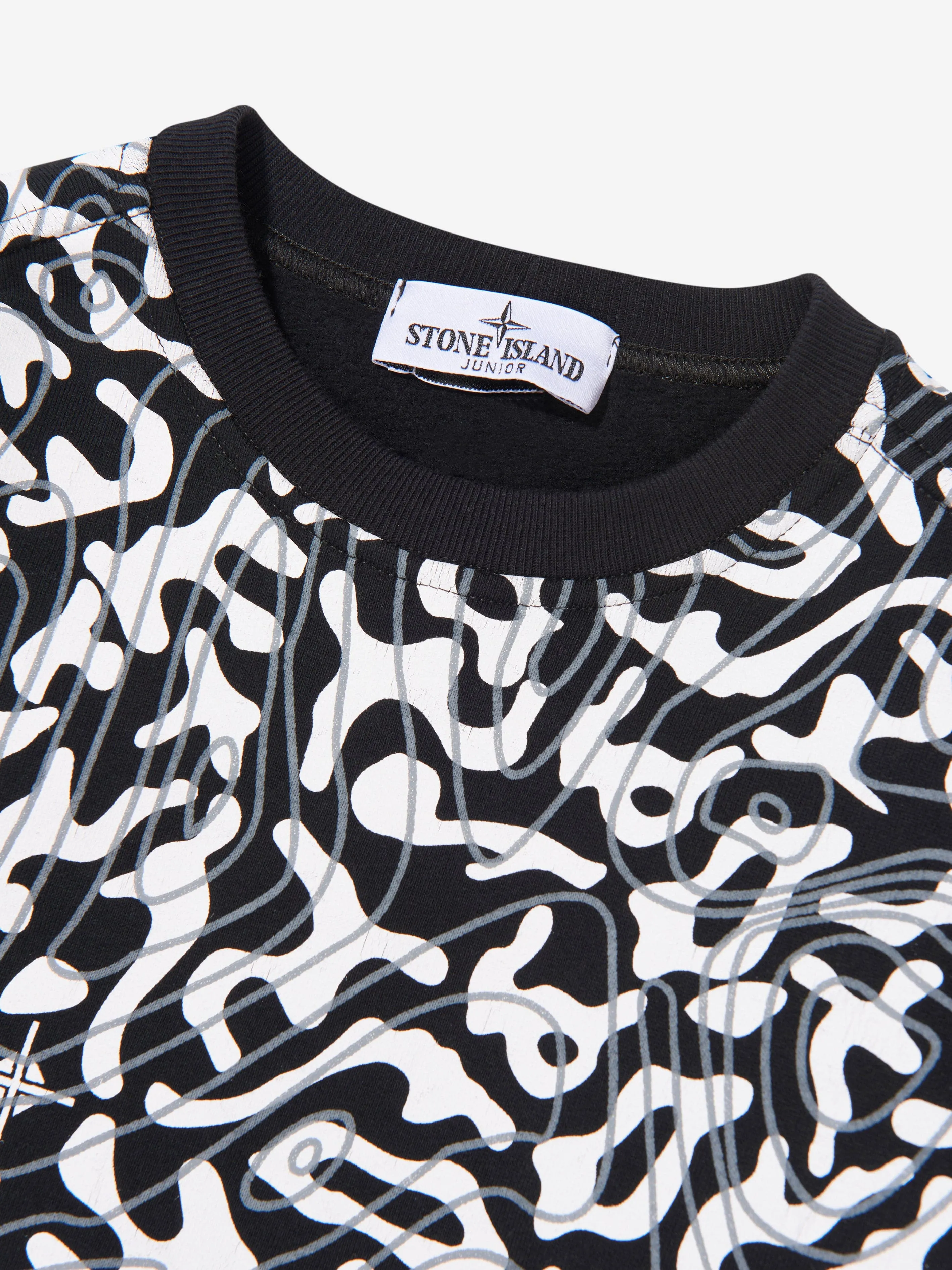 Stone Island Junior Boys Camouflage Print Sweatshirt