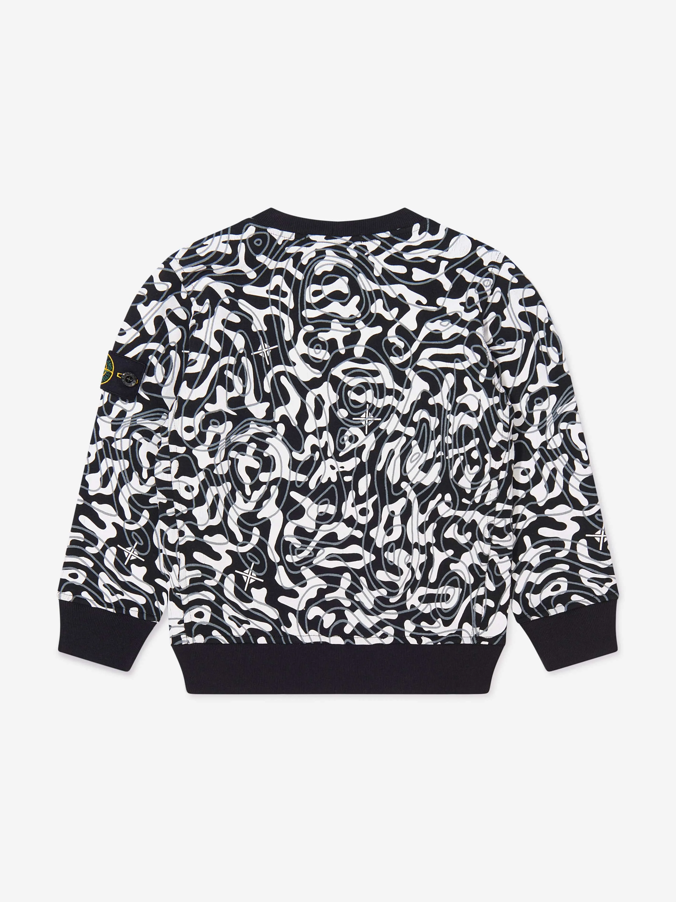 Stone Island Junior Boys Camouflage Print Sweatshirt