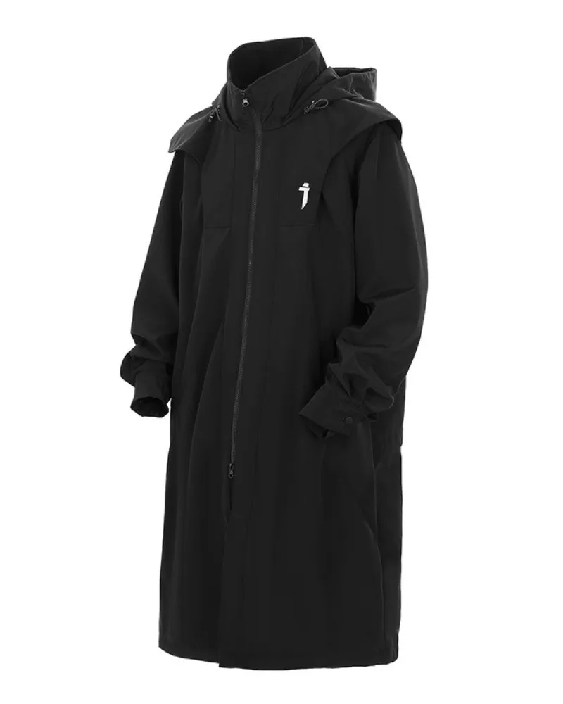 Techwear Functional Double Zipper Long Coat
