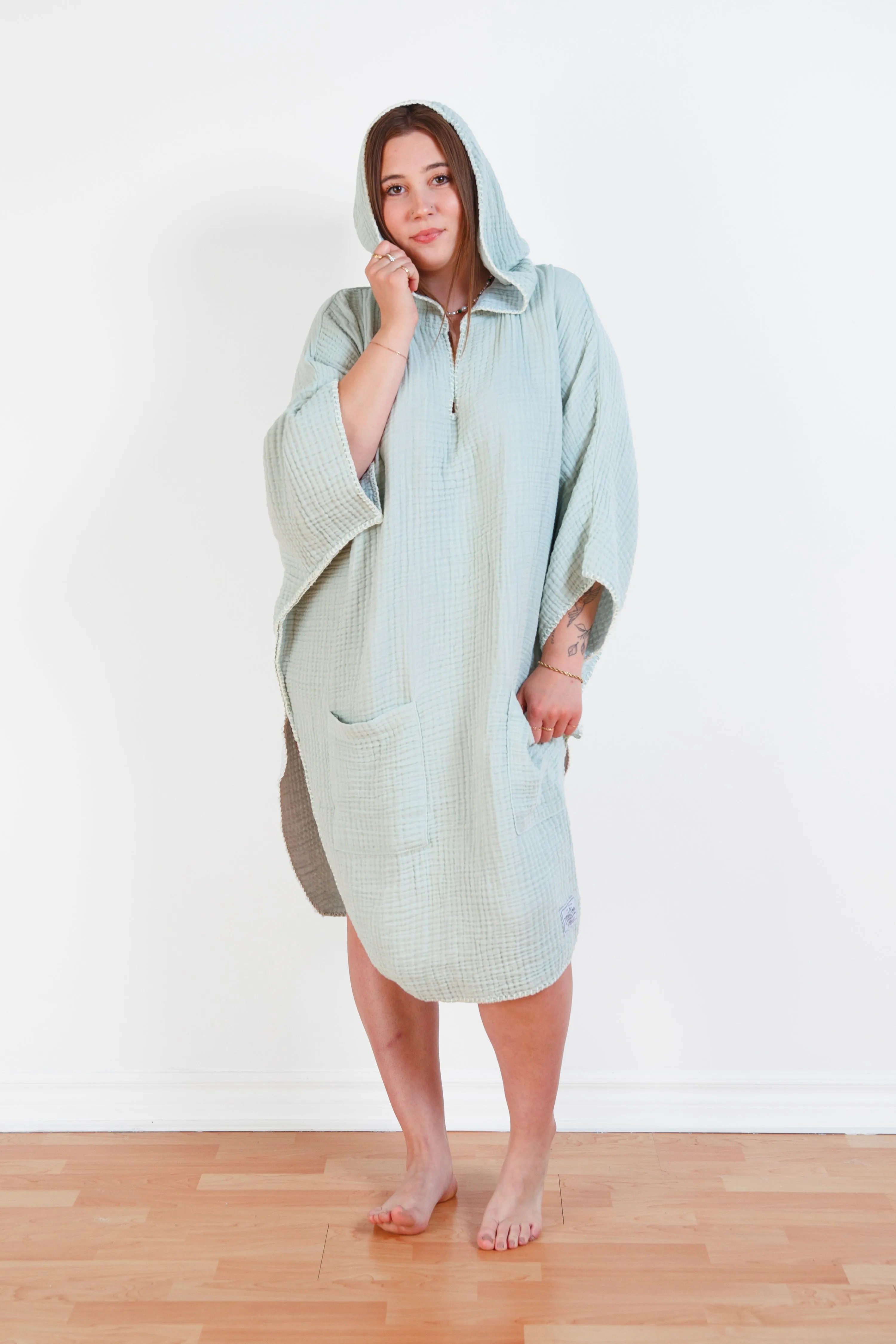 THE COCOON | Women's Muslin Surf Poncho