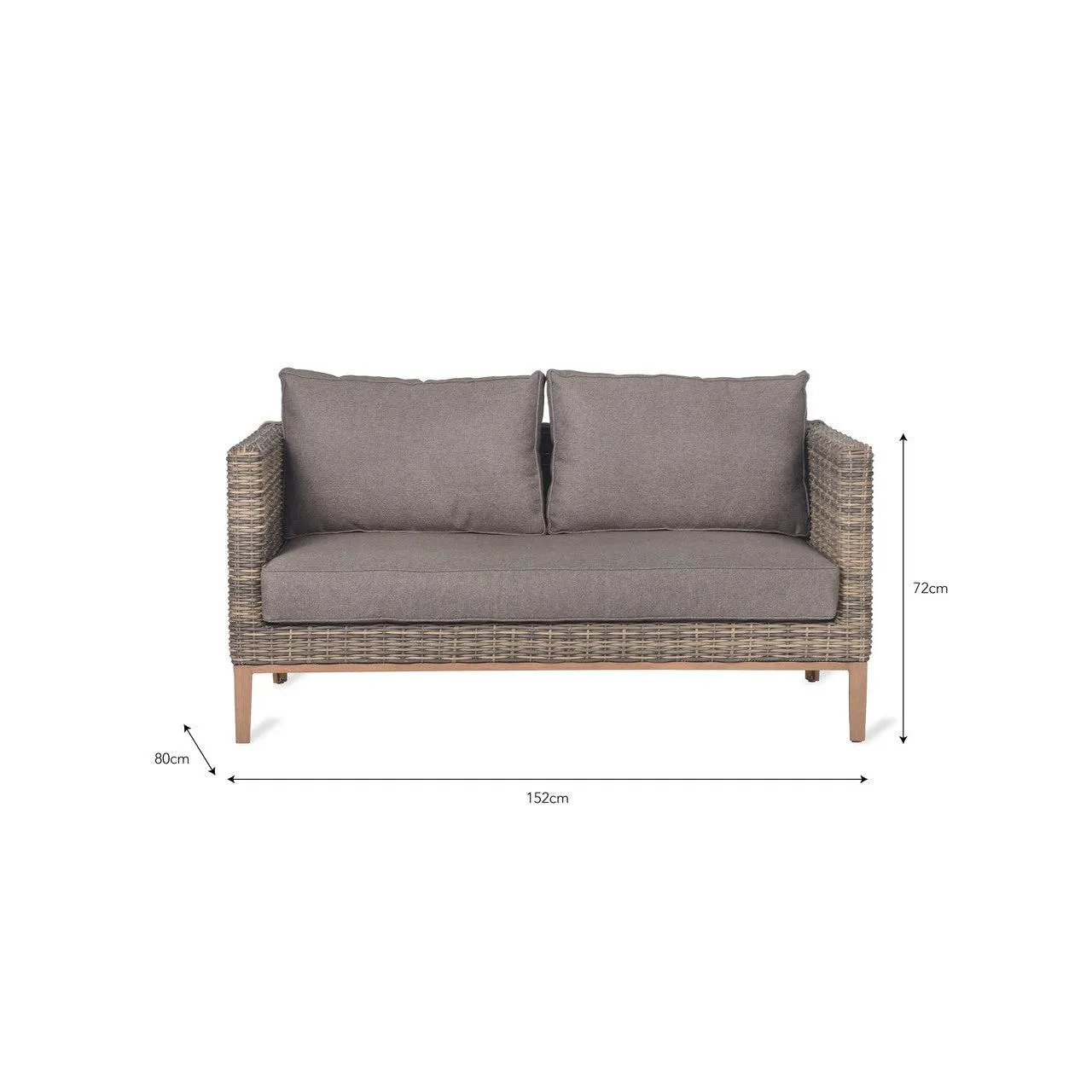 Walderton 2 Seater Sofa - PE Rattan