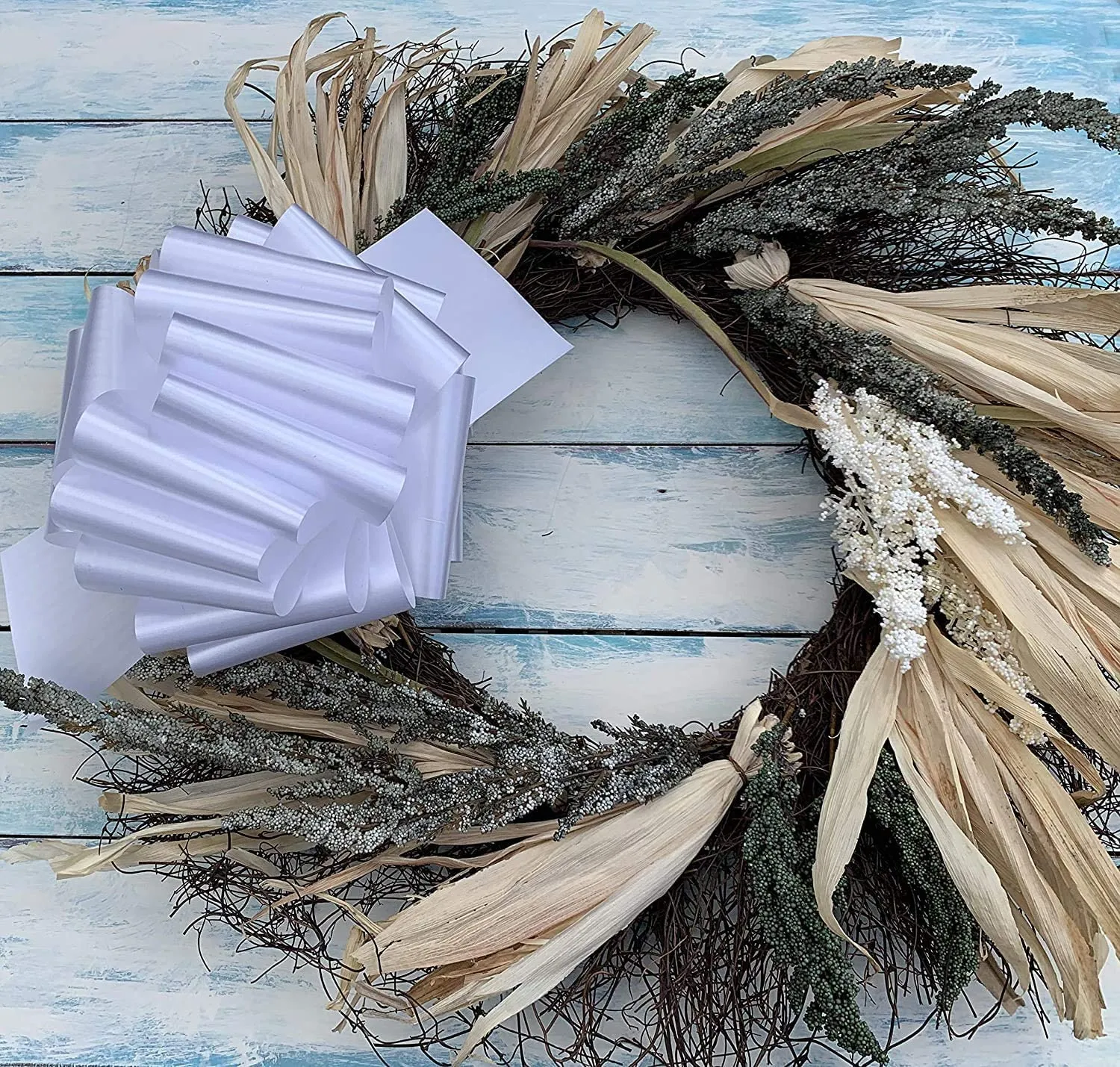 White Wedding Decorations Pull Bows - 8” Wide, Set of 25