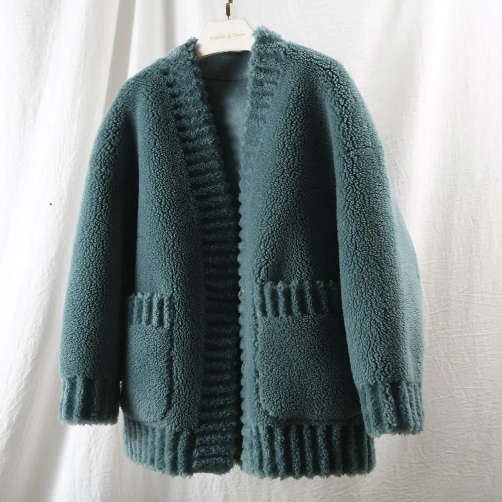 Women's Winter Casual Wool Long-Sleeved Loose Coat
