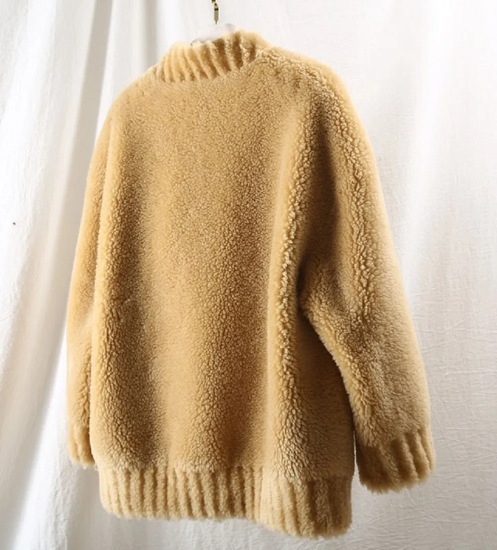 Women's Winter Casual Wool Long-Sleeved Loose Coat