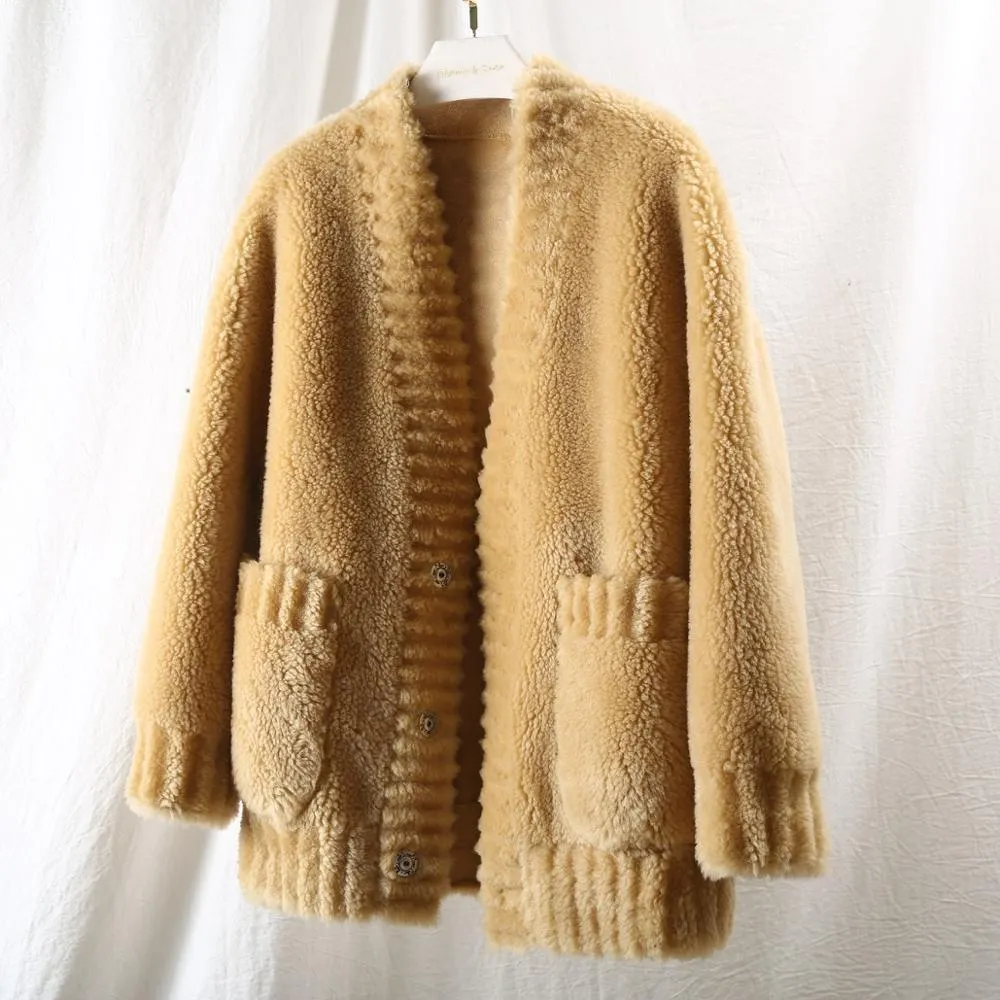 Women's Winter Casual Wool Long-Sleeved Loose Coat