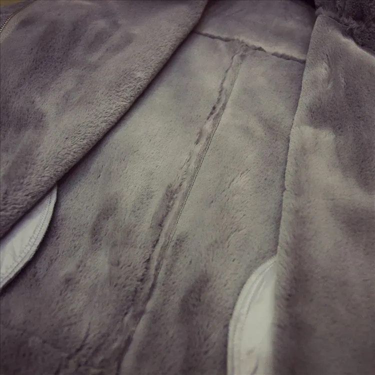 Women's Winter Faux Sheepskin Thick Coat With Fur