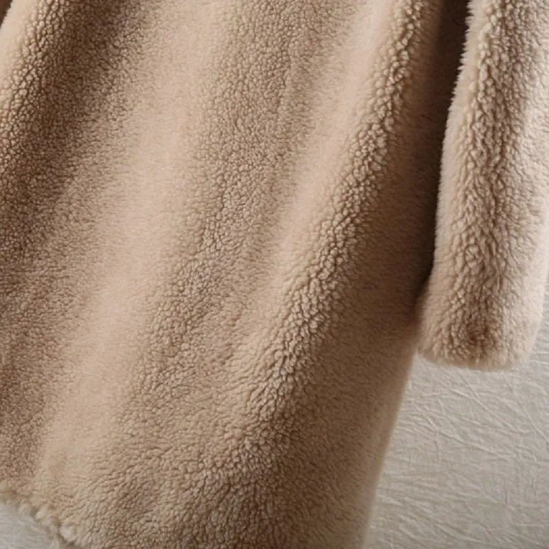 Women's Winter Long Slim Thick Wool Coat