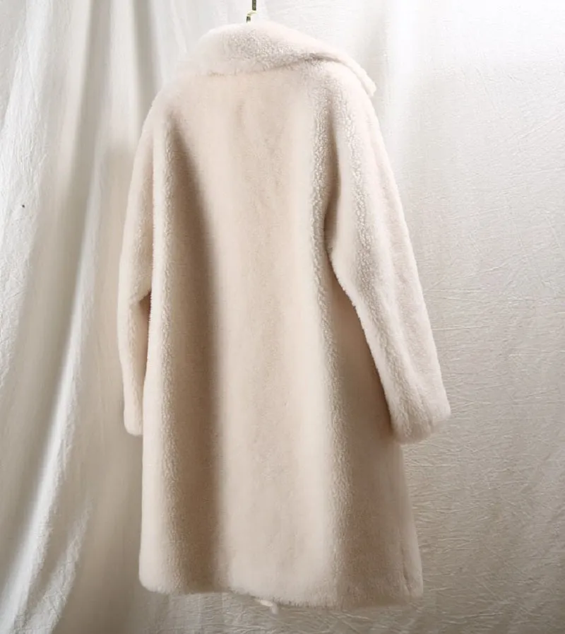 Women's Winter Long Slim Thick Wool Coat