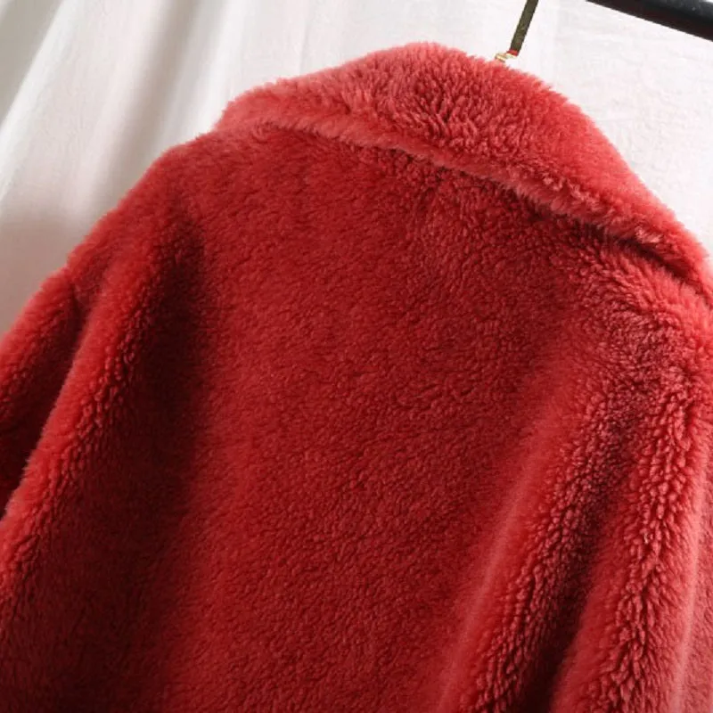Women's Winter Long Slim Thick Wool Coat