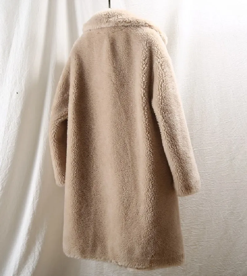 Women's Winter Long Slim Thick Wool Coat
