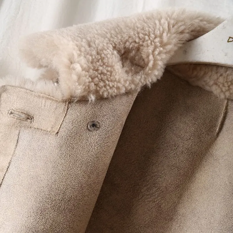 Women's Winter Long Slim Thick Wool Coat