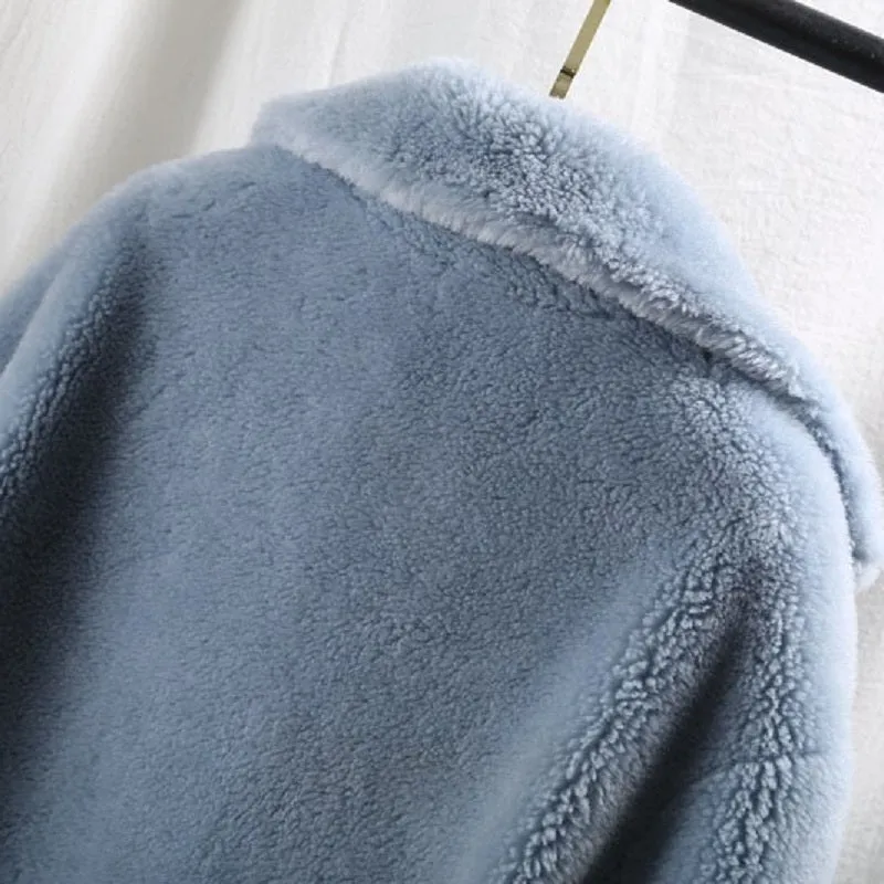 Women's Winter Long Slim Thick Wool Coat